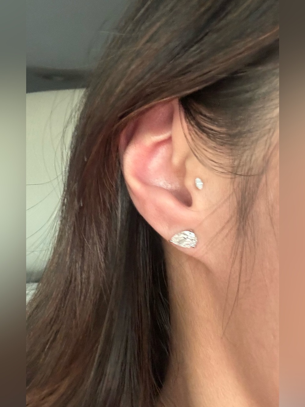 Maria Tash marquise diamond stud
